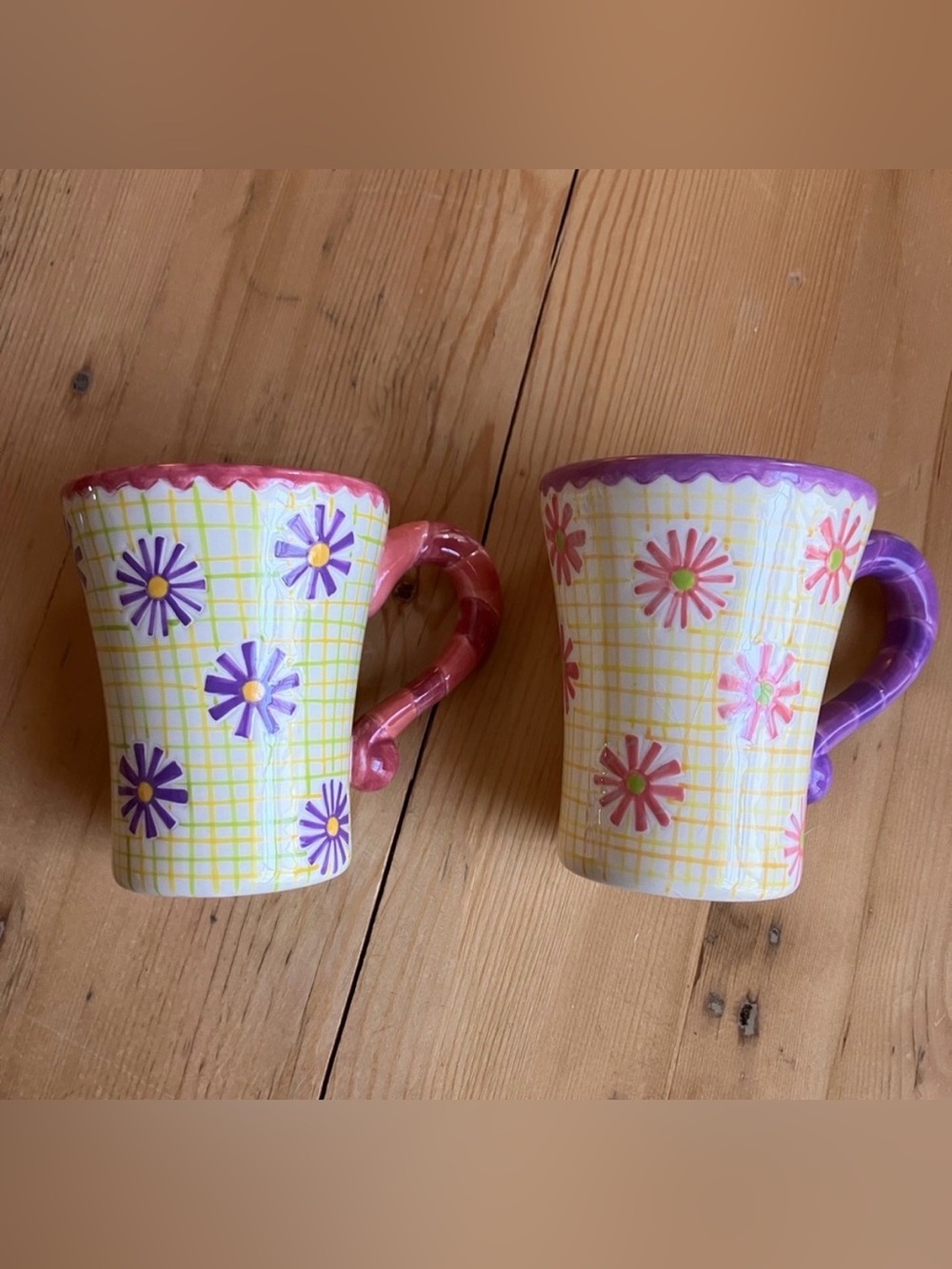 2/$30 Department 56 2 Mugs Burst of Spring by Jane Davies